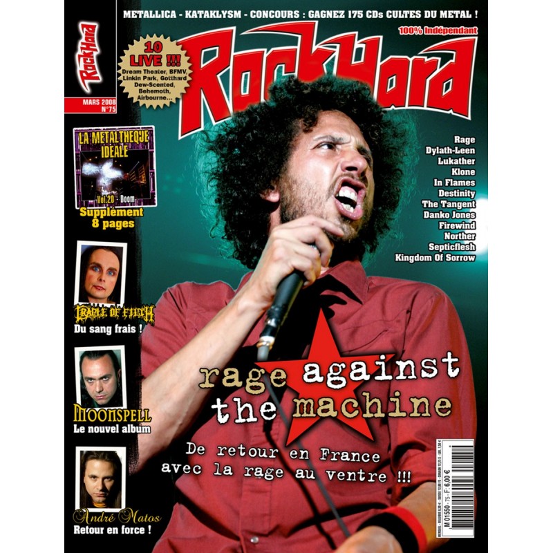 Couverture du Rock Hard n°75