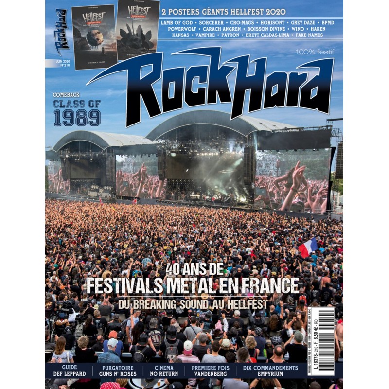 Couverture du Rock Hard n°210